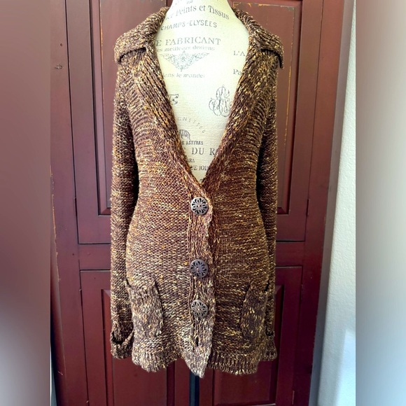 XL BCBG Brown Cardigan - Picture 3 of 15